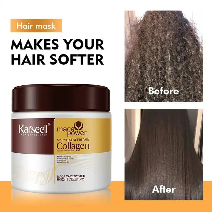 Karseell Collagen Hair Treatment Mask – Deep Repair for Dry & Damaged Hair (500ml)